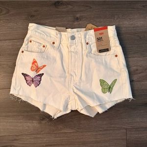 Butterfly Levi Shorts